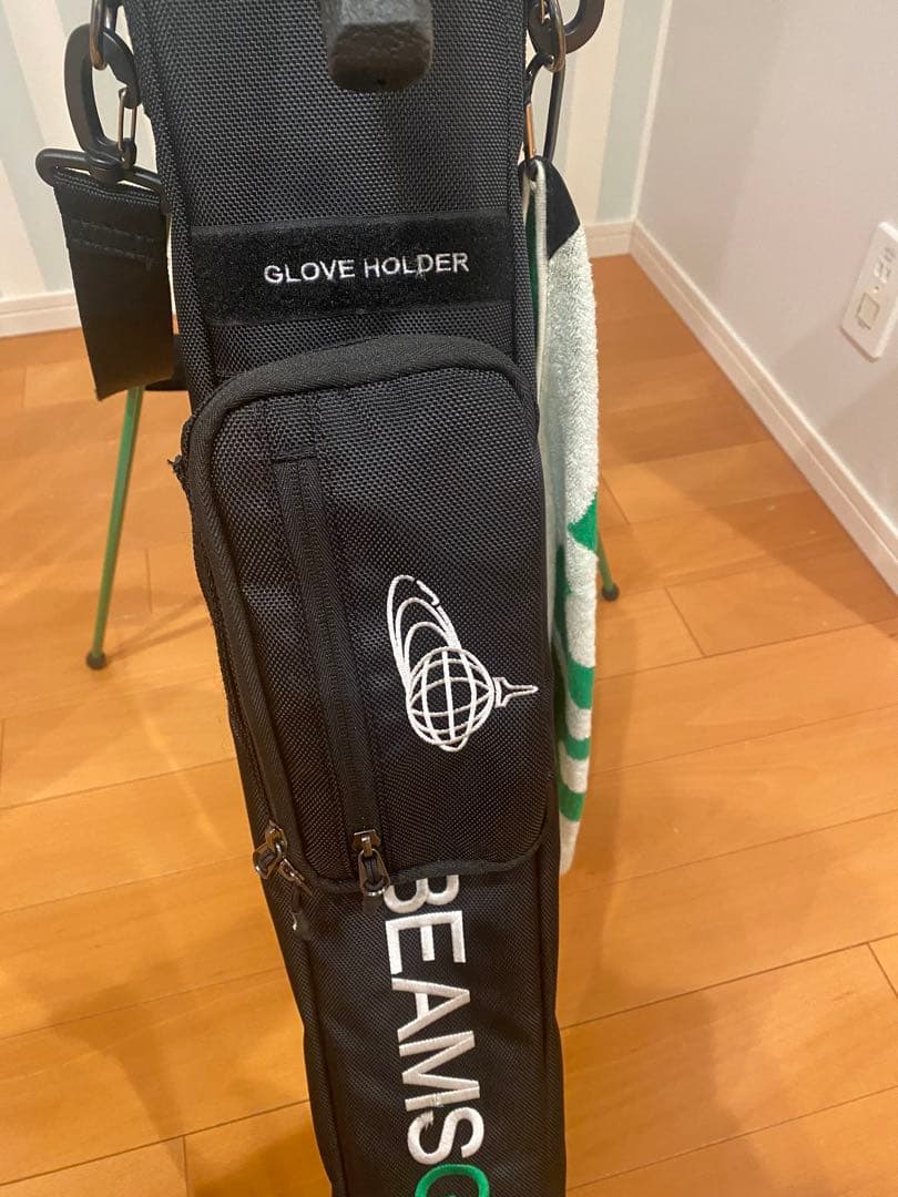 美品BEAMS GOLF セルフスタンドブラック/グリーン