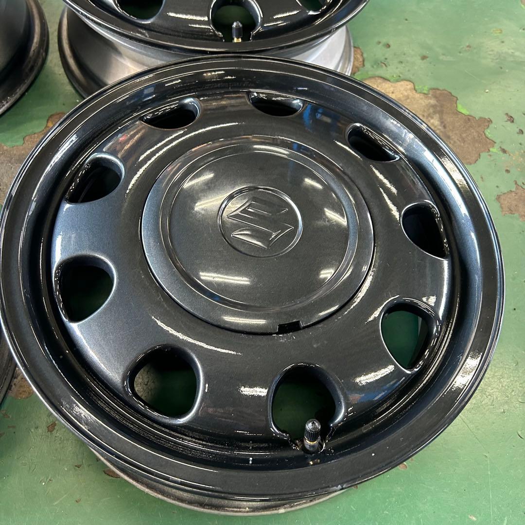 中古アルミ14X4.5スズキスペーシアギア純正4本セット　ラパン、ワゴンR等にも