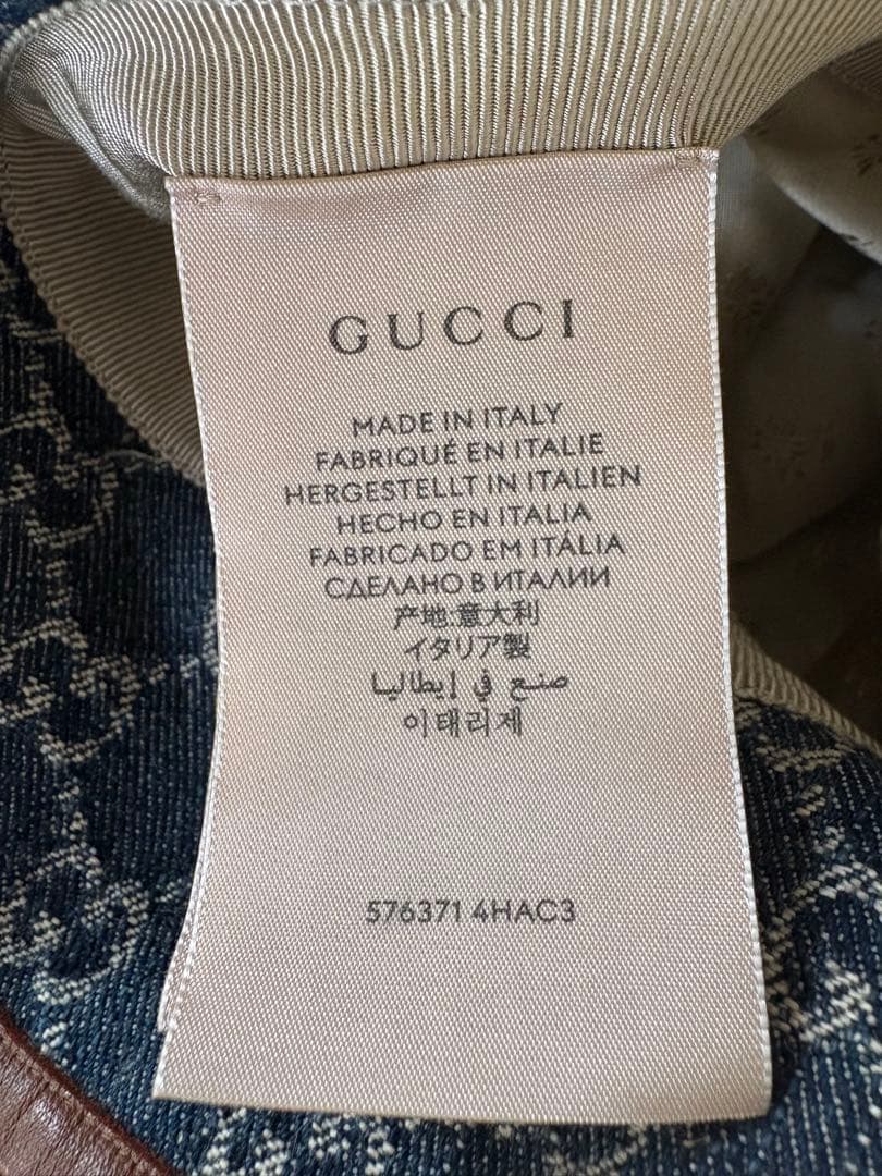 【美品】GUCCI デニム バケットハット