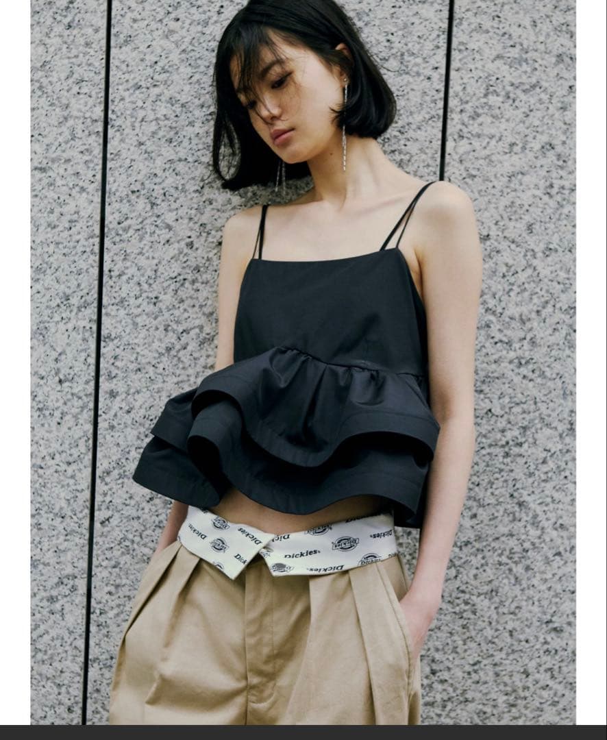 FRAY I.D ラッフルヘムデザインキャミソール