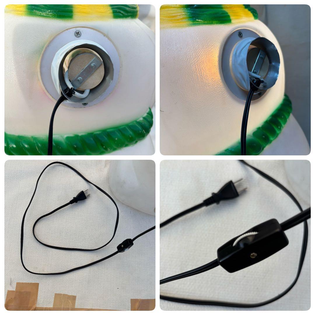 アンティークなクリスマス　ライト　スノーマンブローモールド製　雪だるま70cm