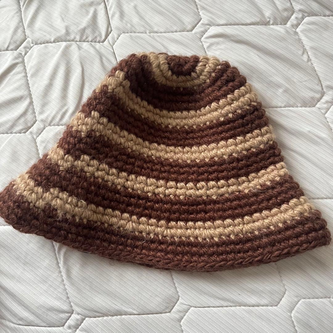 stussyクラッシャーハット ブラウン