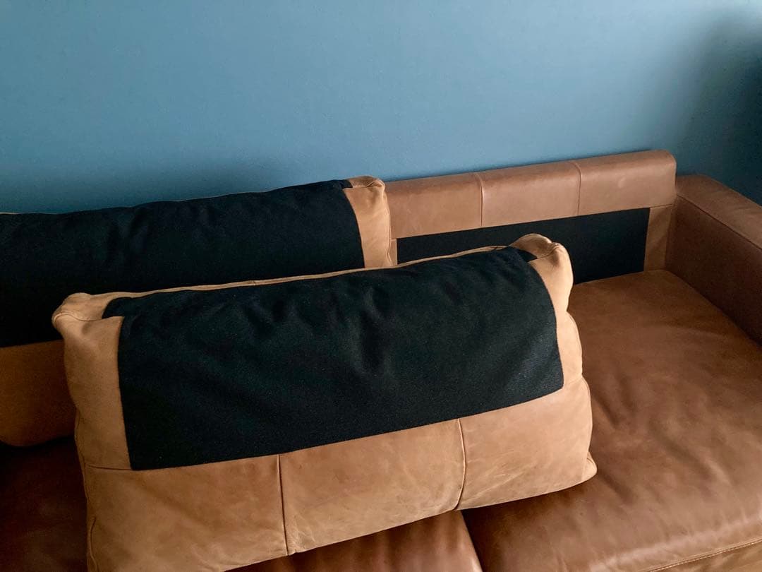 クラッシュゲート本革2.5人掛けソファ