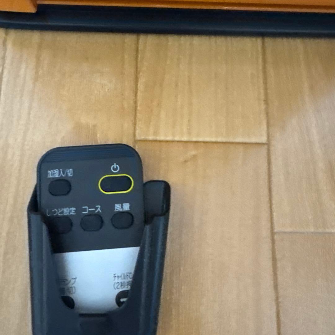 オレンジ色 空気清浄機 リモコン付き