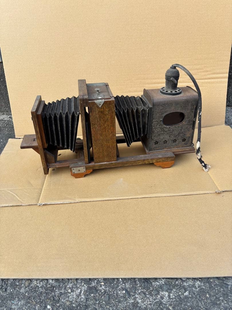 アンティークな幻灯機（マジックランタン）　写真引き伸ばし機　希少