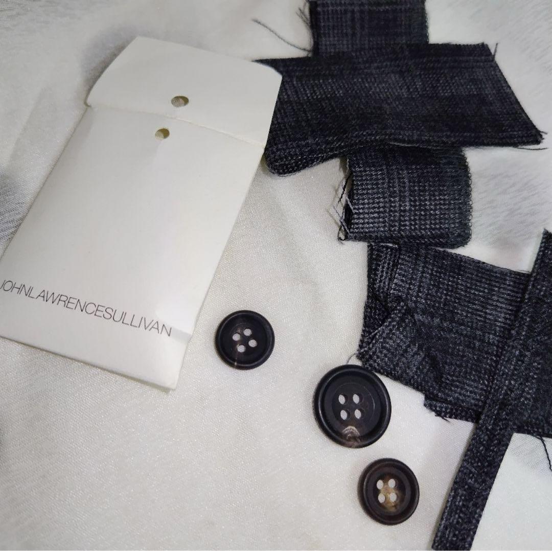 JOHN LAURENCE SULLIVAN グレー系チェック柄スーツ　38