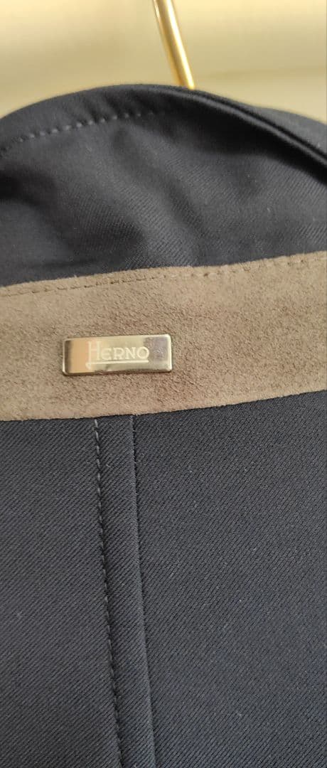 HERNO ヘルノ 中綿　ダブルコート ネイビー　ヘルノテック　XL
