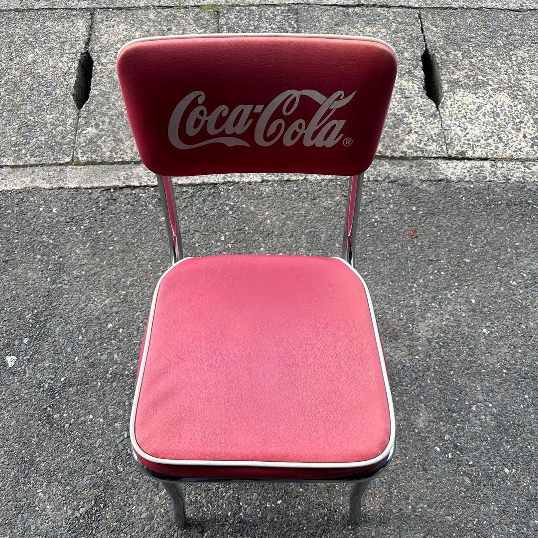 【直接引取OK】コカコーラ 椅子 チェア 昭和レトロ 当時物 アメリカン雑貨