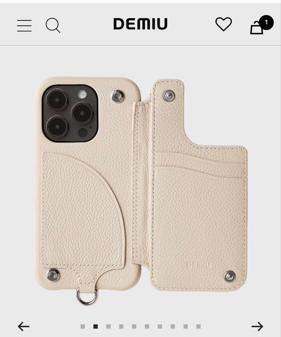 DEMIU GRACE iPhone15pro ベージュ