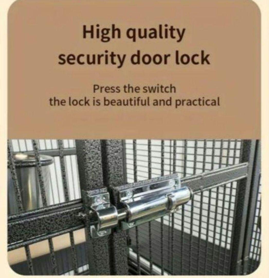 大型⑥バードケージ インコ オウム 鳥かご スタンド キャスター 白 えとぴりか