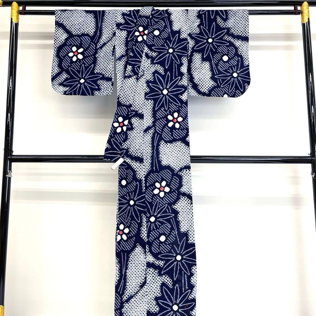 ひだまりです❣️ 【着物と帯 時流】Y25890◆本場有松鳴海絞り浴衣◆