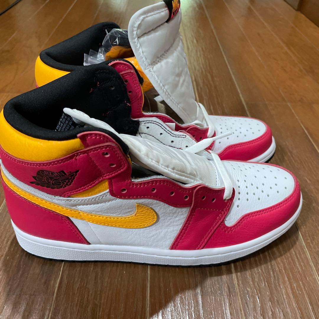 シューズ(男性用) NIKE AIR JORDAN 1 HIGH OG FUSION RED