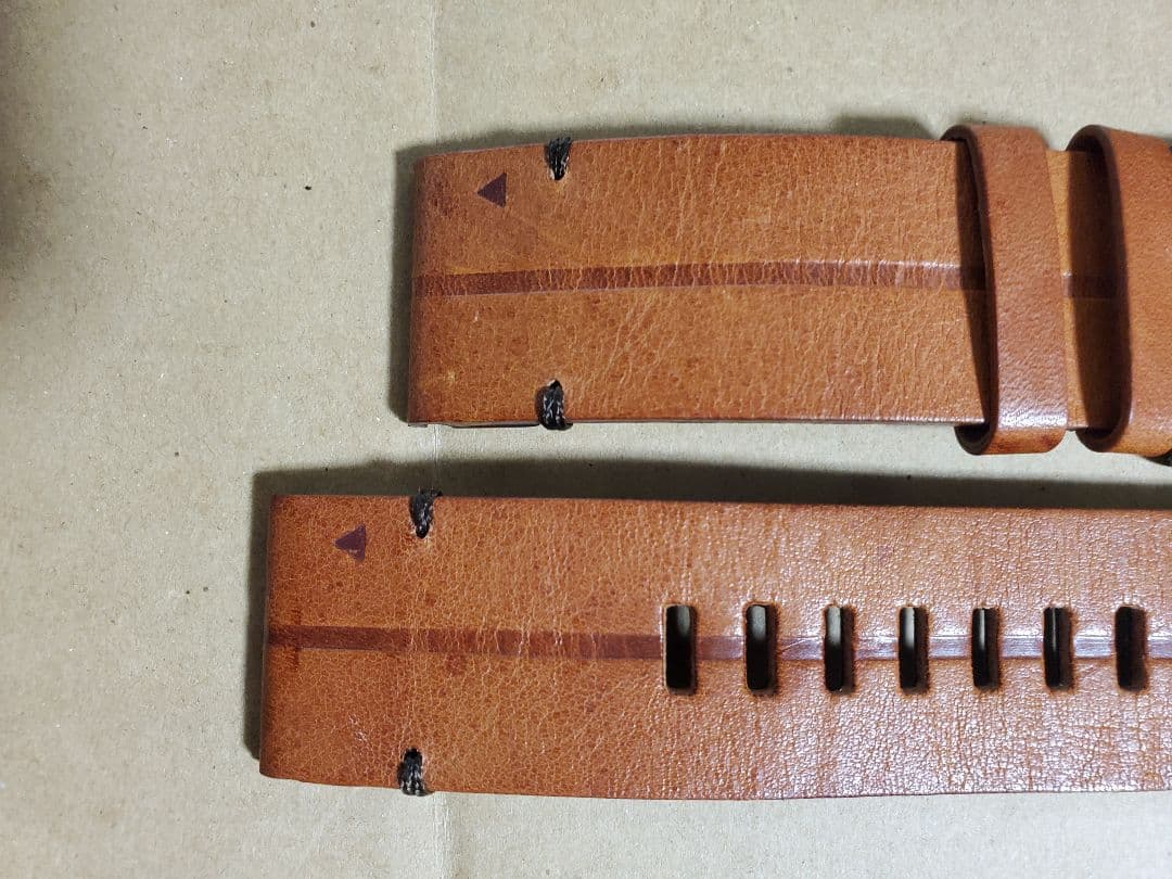 中古 純正 QuickFit26レザー革バンドベルトGARMINガーミンBK