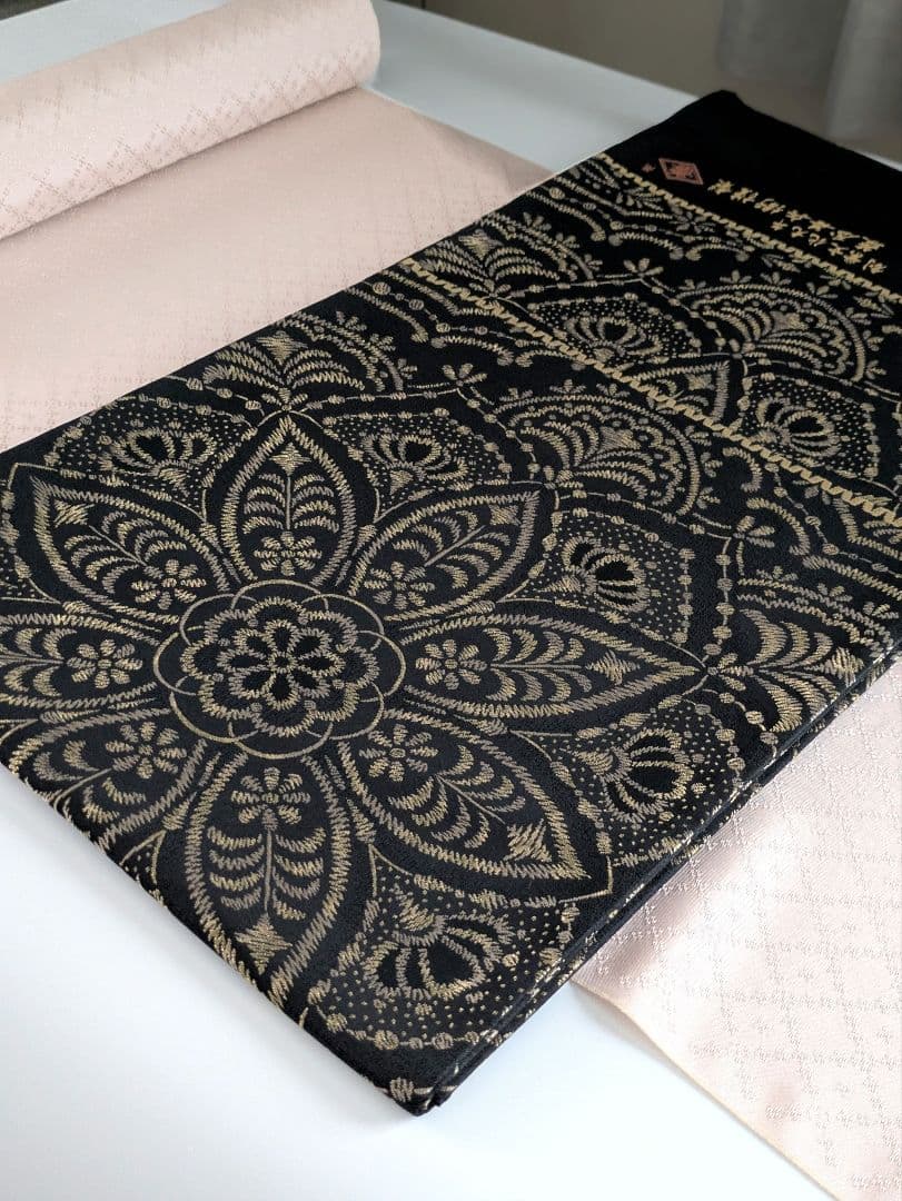 正絹菱屋善兵衛更紗文様袋帯美しいキモノ掲載お仕立て込