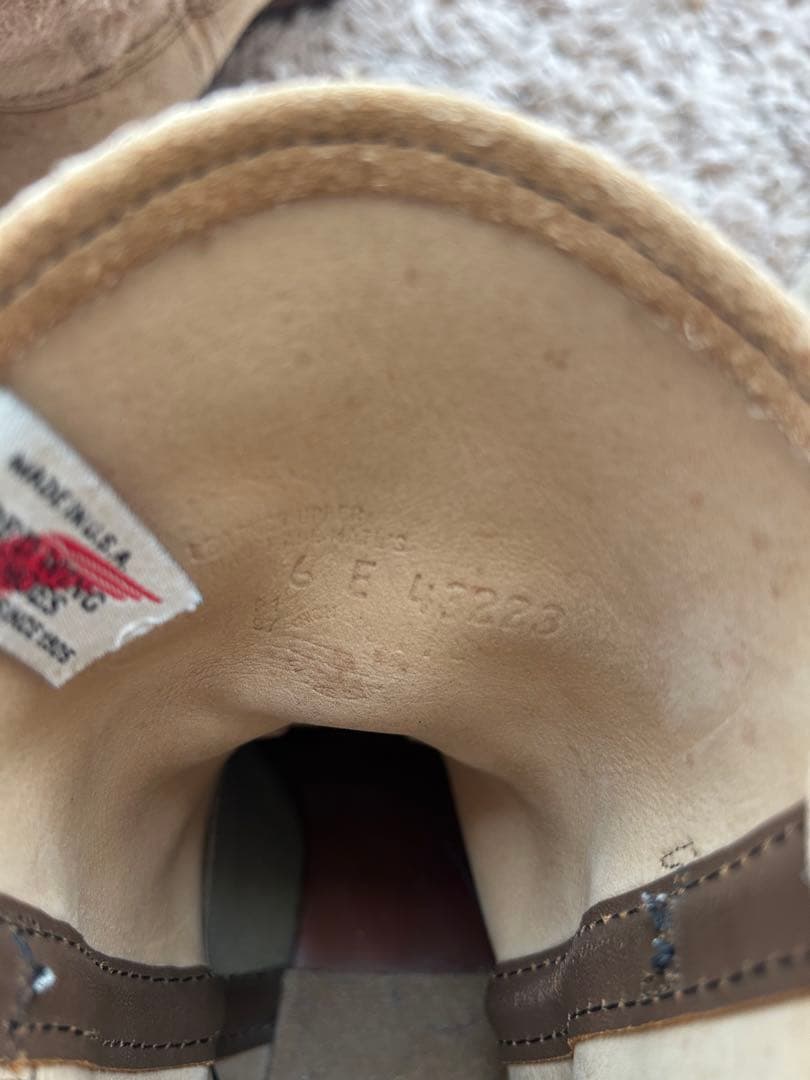 羽タグ　RED WING レッドウィング　スエード　ペコスブーツ　6E