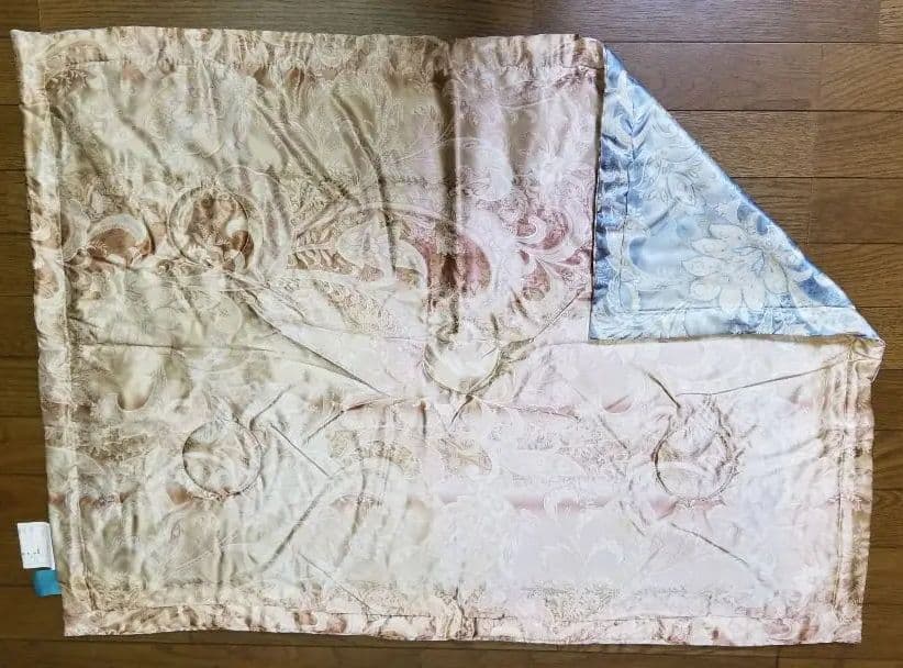 シルク、真綿、まわた(絹)100%ひざ掛け②、備長炭シート入り、遠赤外線、日本製