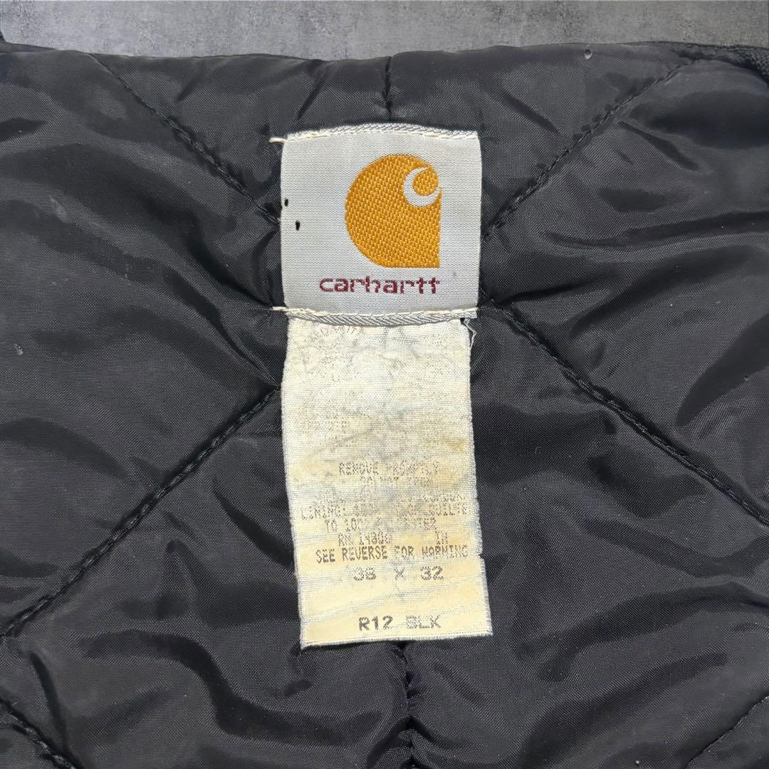 激レア 80s Carhartt ダック ダブルニー オーバーオール 38x32