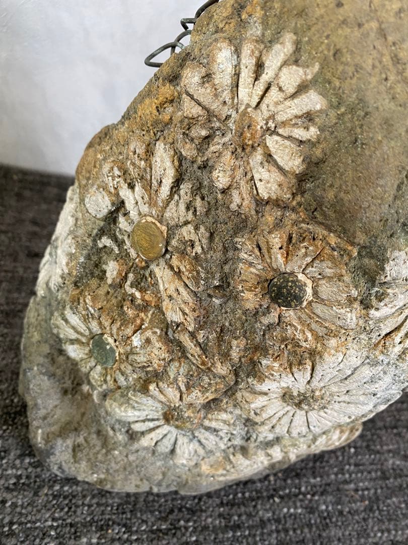 花模様の水石　鑑賞石　菊花石 自然石　盆石　水石　観賞石　置物