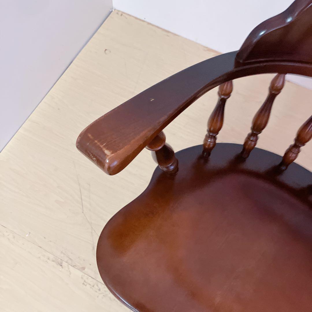 飛騨産業　キツツキマーク　木製　キャプテンチェア　ウィンザーチェア　①