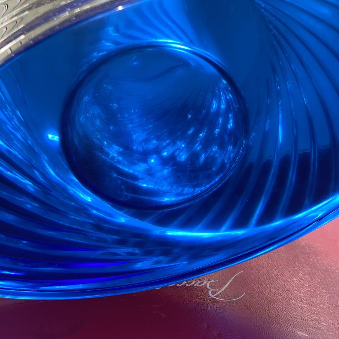 【極希少】バカラ ツイスト　Lサイズ　ブルーカラー　こめを