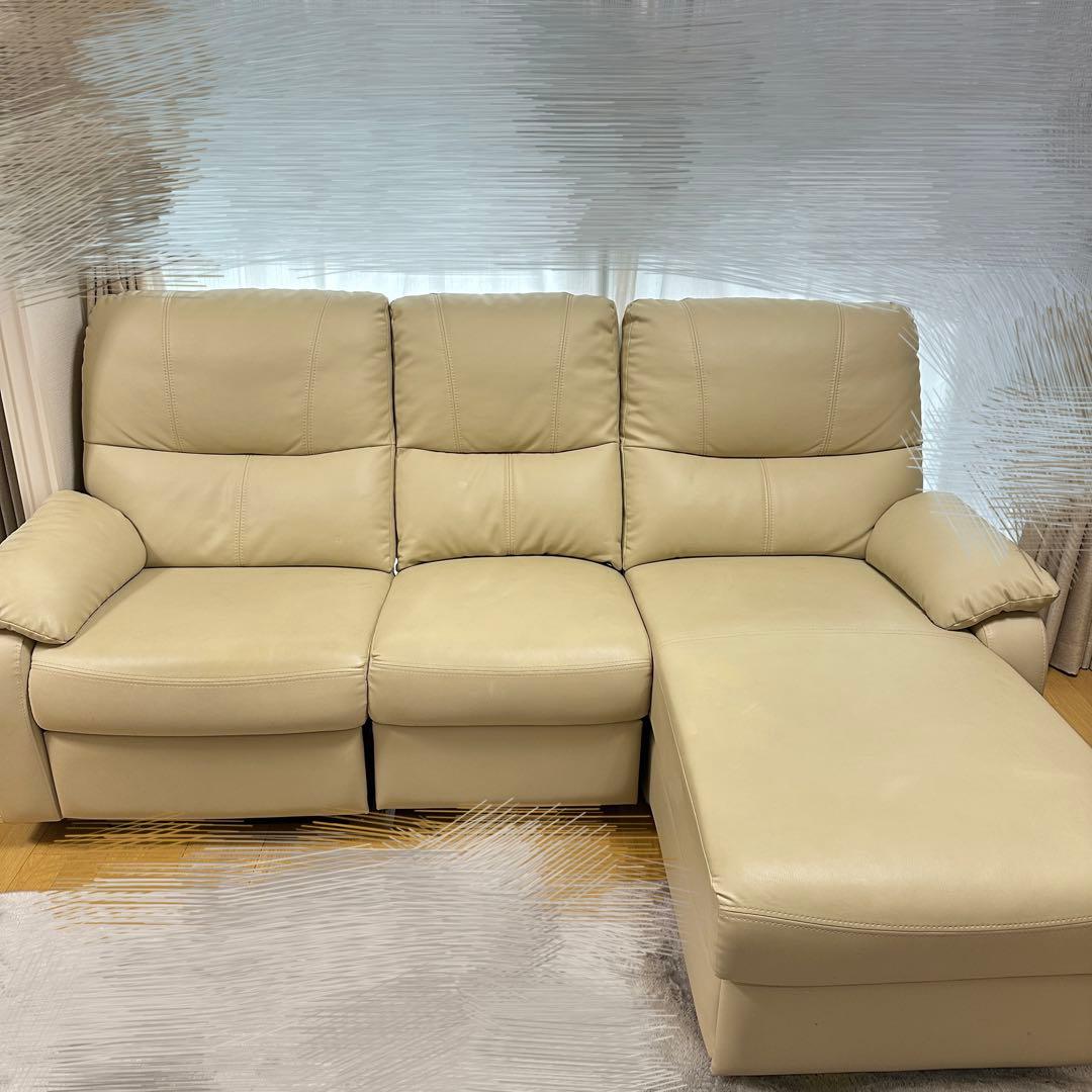 大塚家具 電動リクライニング カウチソファ サラSD-312 3人掛け