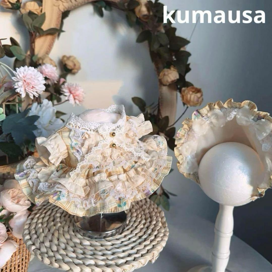 15cm人型ぬいぐるみ用ワンピース　2着