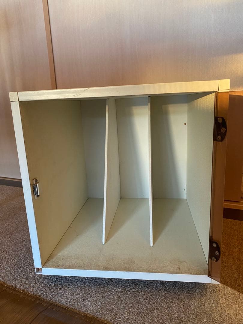 ヴィンテージ　レコードラック　収納棚　昭和レトロ　モダン