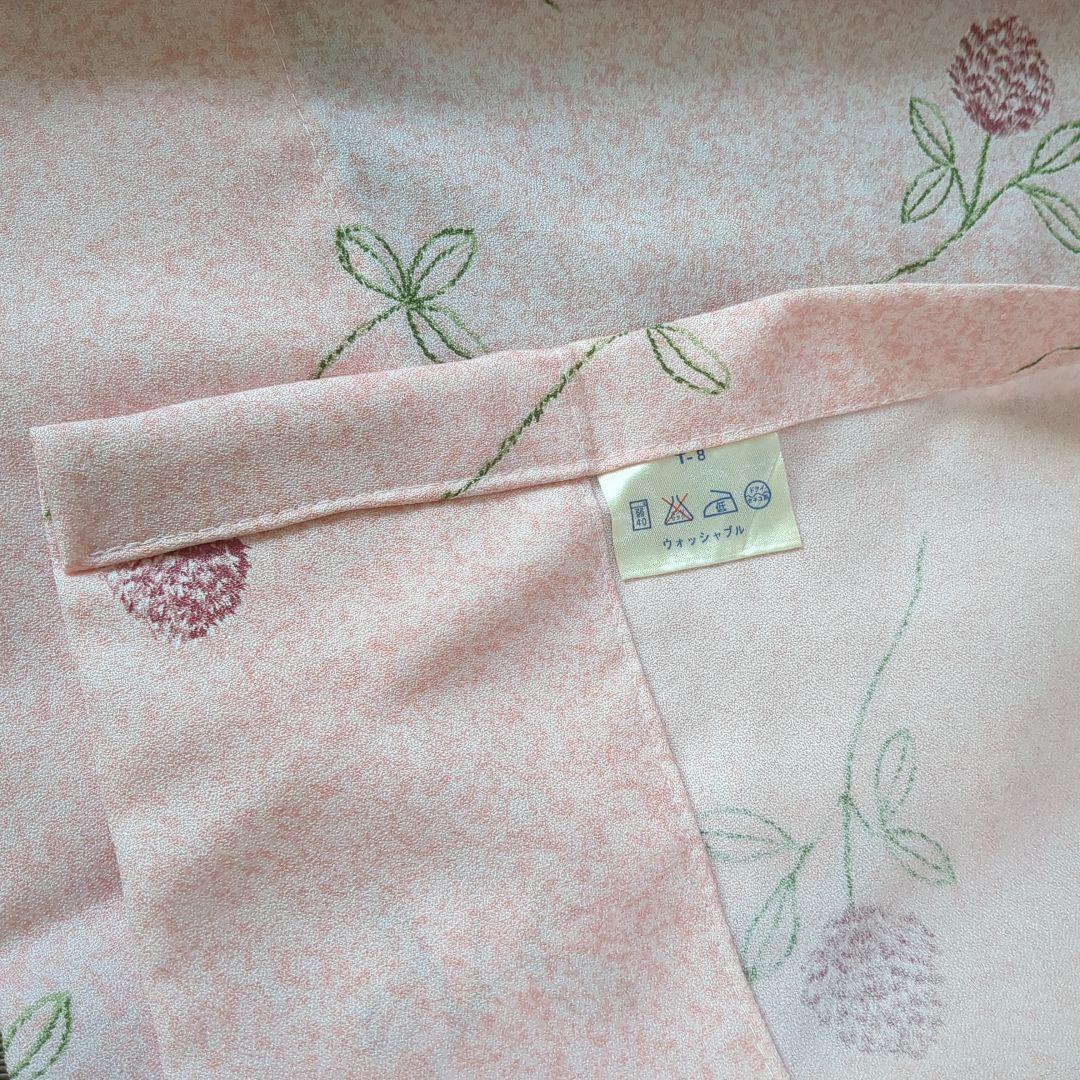 オーダーカーテン240cm✕120cm✕2枚ドレープカーテンピンク花柄　高品質