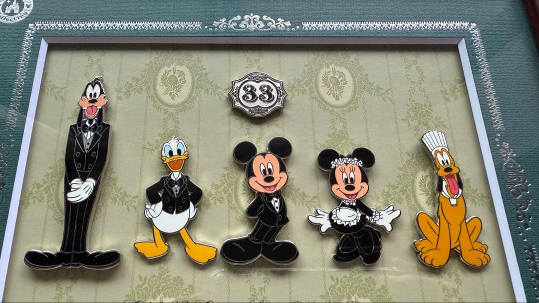 東京ディズニーランド Club33 額縁付きピンセット