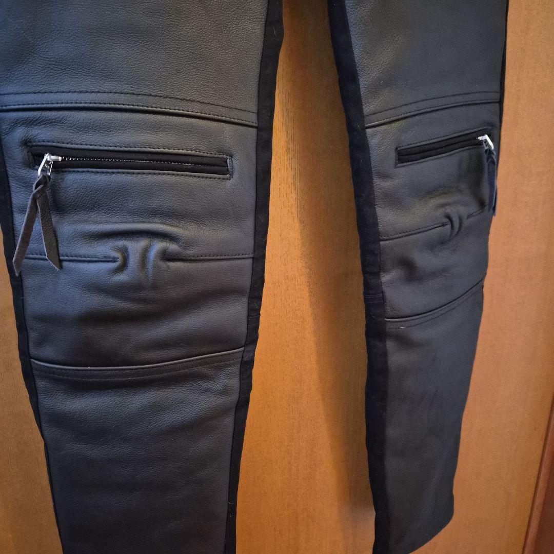 みかりん様　【美品】マックスフリッツ　ハーフレザーウォームパンツ42