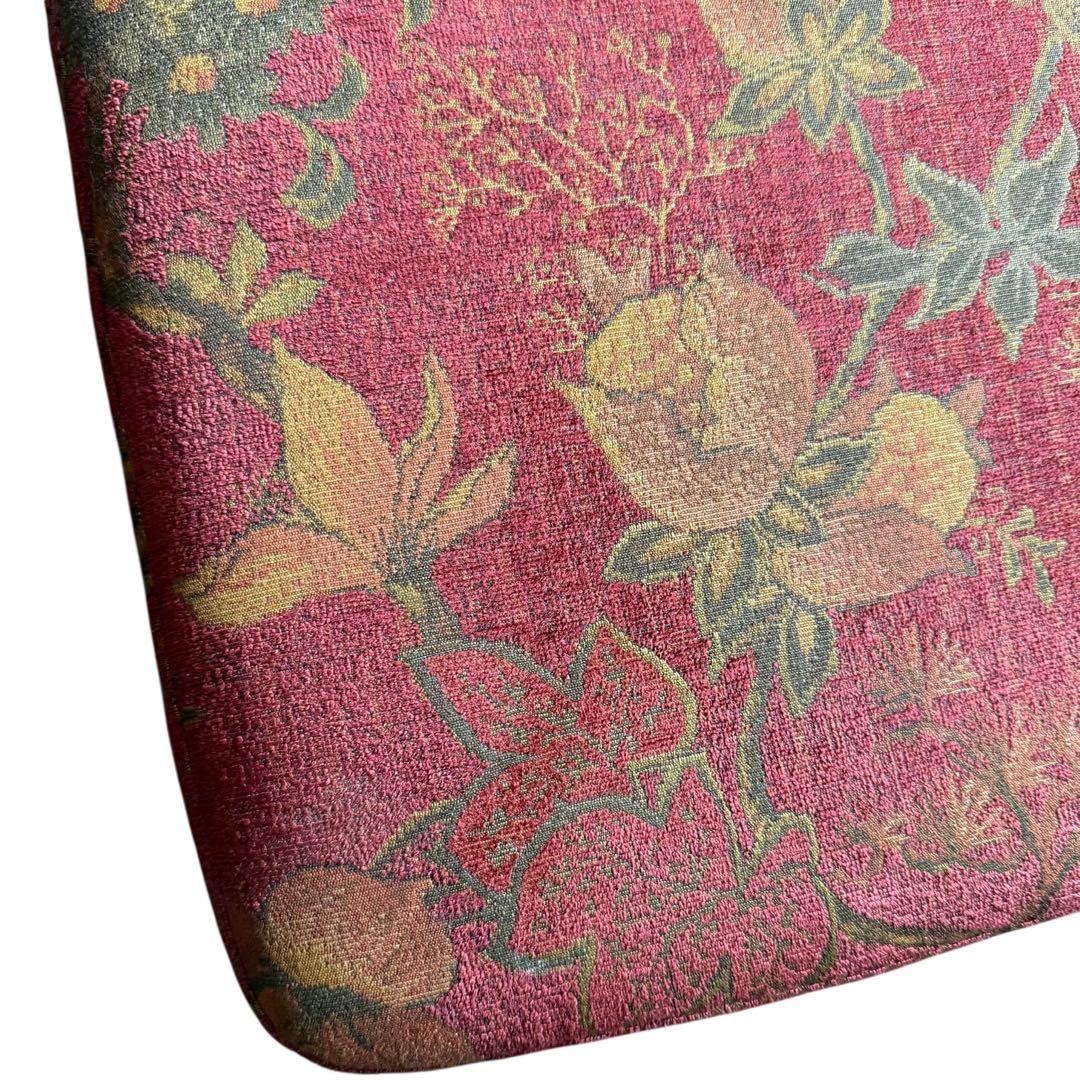 HR870 カントリーハウス　三越ブルージュ　花柄　ワインレッド　赤系　チェア