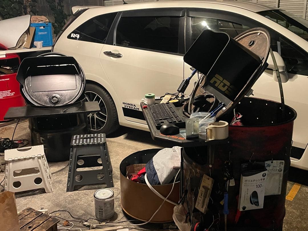 ドラム缶アーケード筐体風モニターセット 近畿圏無料配送 兵庫発