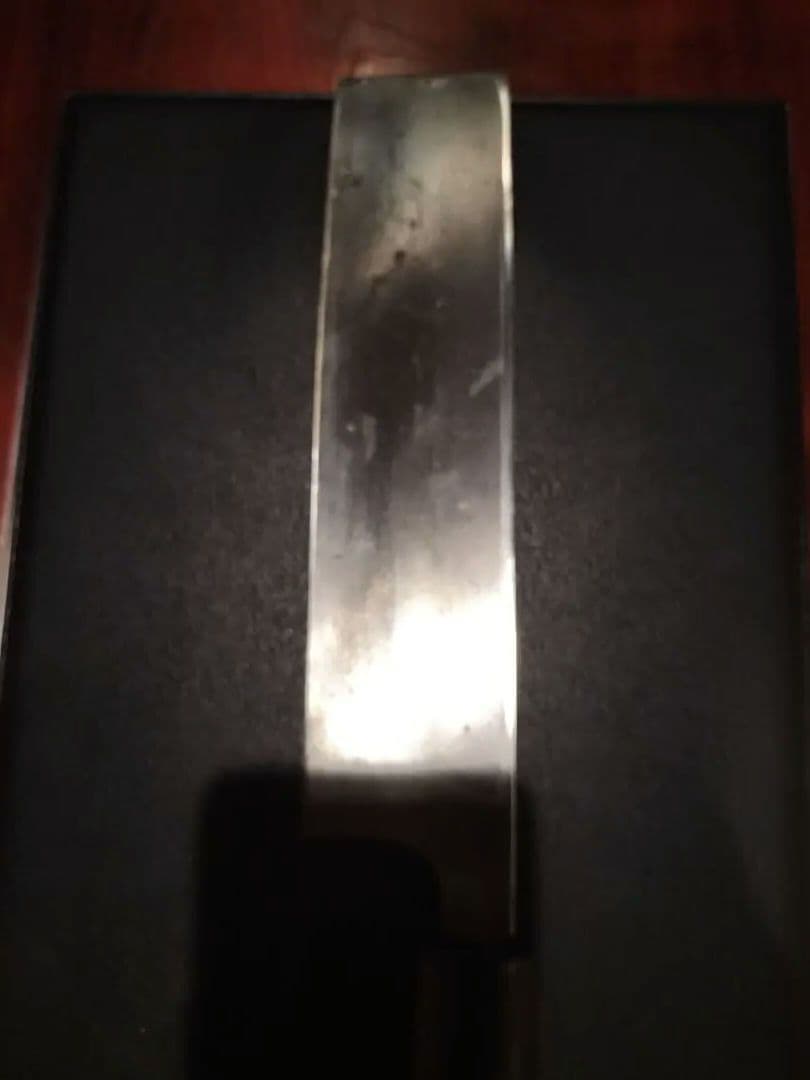 17万円　正本　純日本鋼 本焼き薄刃包丁8寸　白鋼本焼