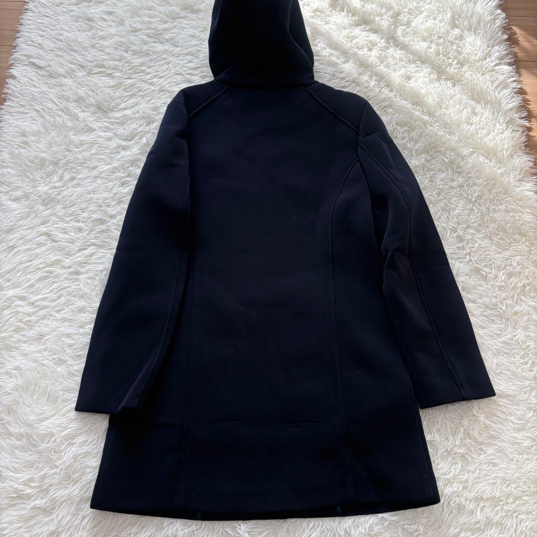 【美品】BOB ボンディング 大きいサイズ フーデットコート チェック ロング