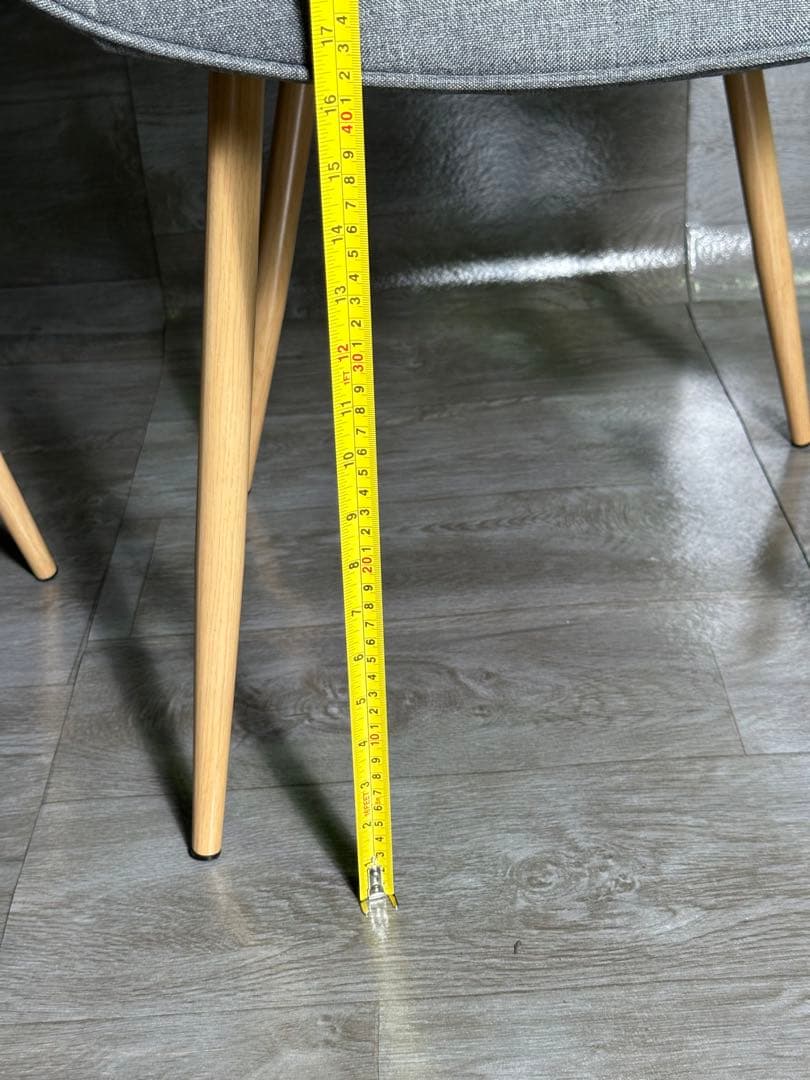 期間限定　ダイニングチェア 椅子　オシャレ　2脚セット グレー