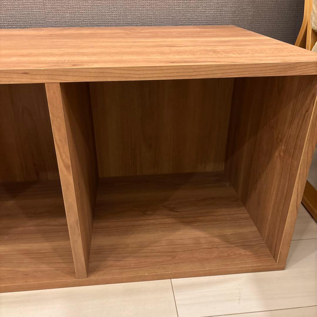 DISKUNION 純国産レコードラック 3BOX ウォールナット