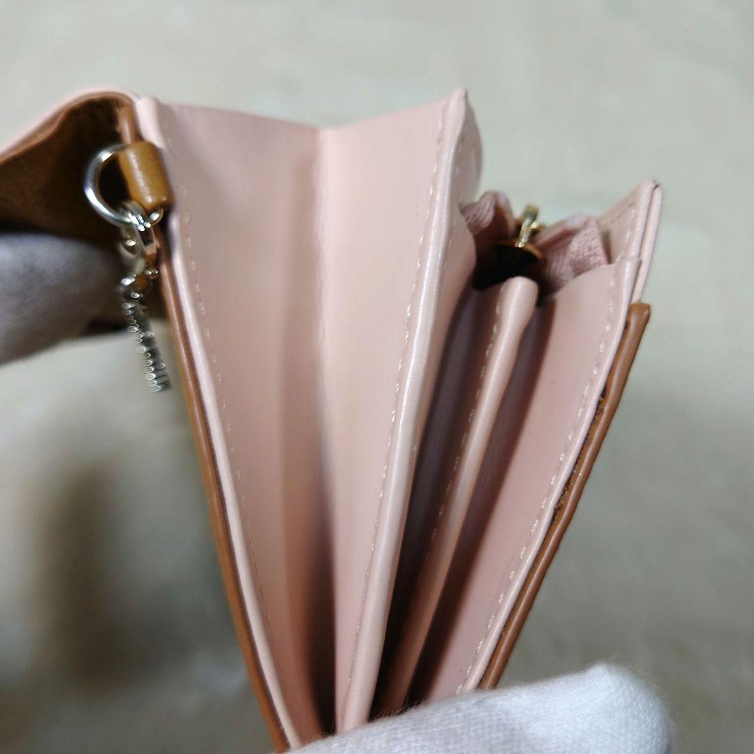 【極美品】JILL STUART キャメル レザー長財布 ラウンドファスナー