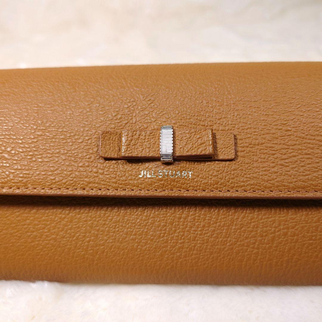 【極美品】JILL STUART キャメル レザー長財布 ラウンドファスナー
