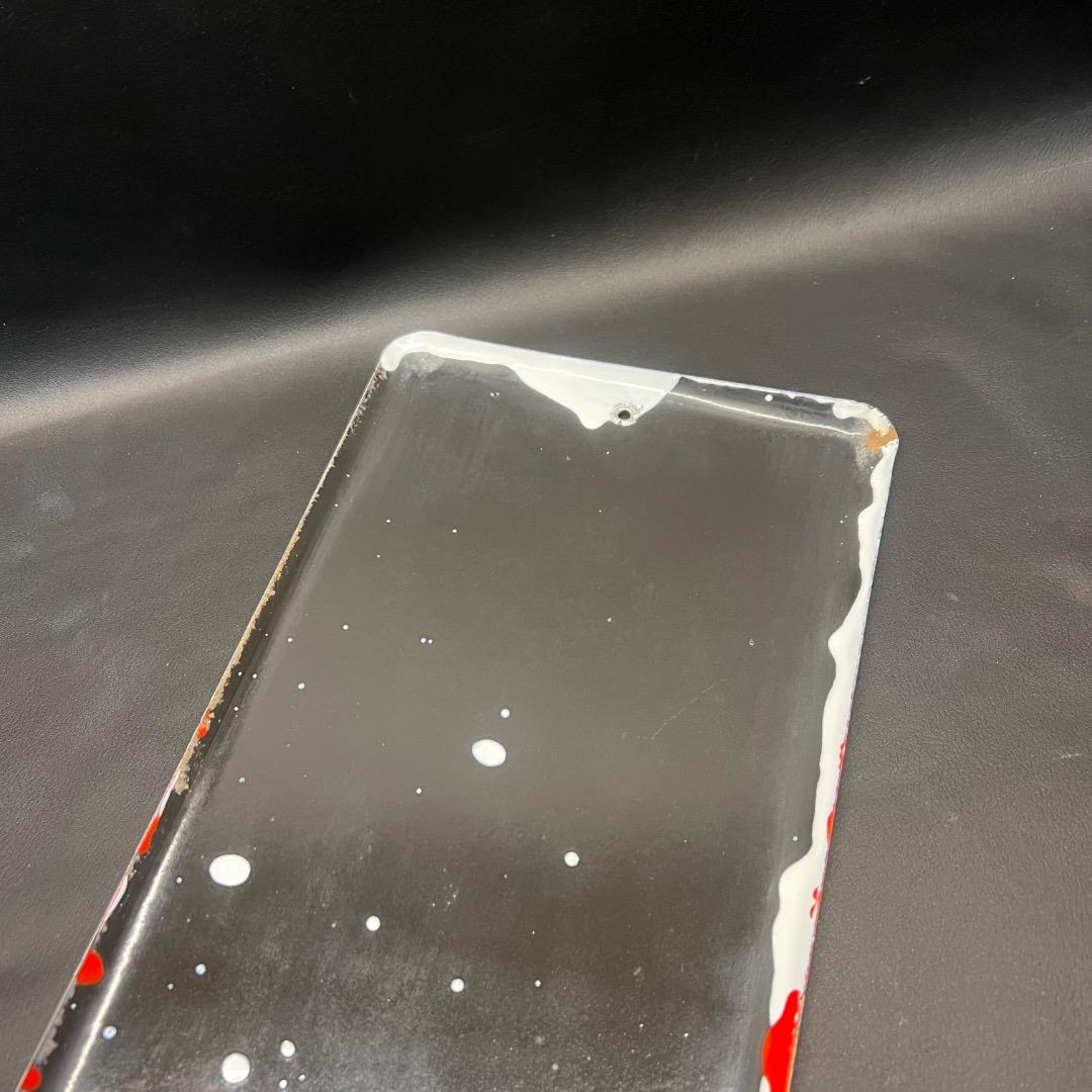 〇※後左1259 昭和レトロ ホーロー看板 シルバー編機