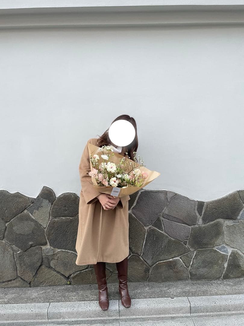 Max Mara キャメル ウールピーコート