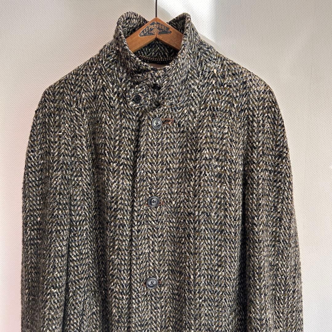 60s70s BURBERRY 手織り ツイードコート バーバリー　ヴィンテージ