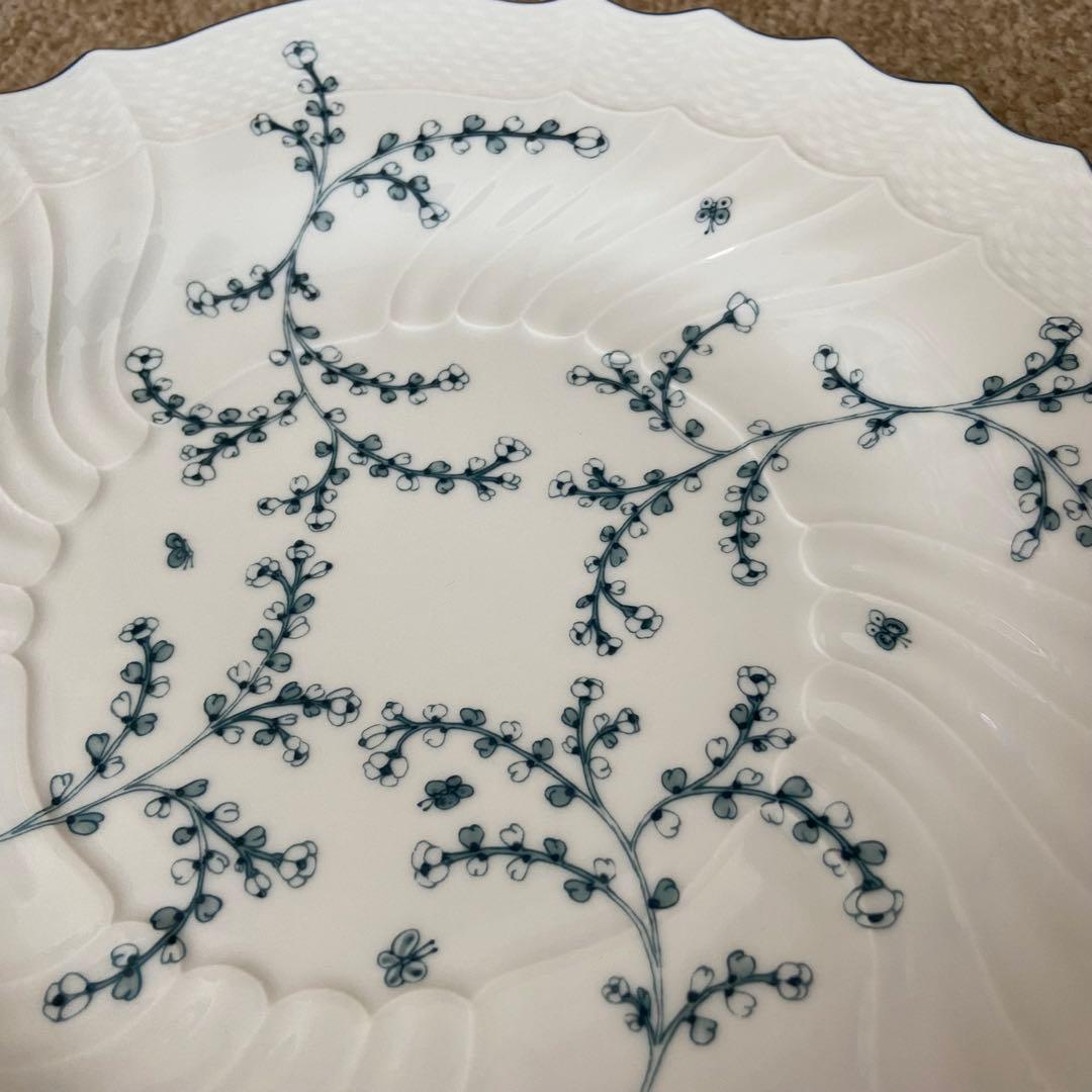新品　Richard Ginori 波形皿 花柄 29cm