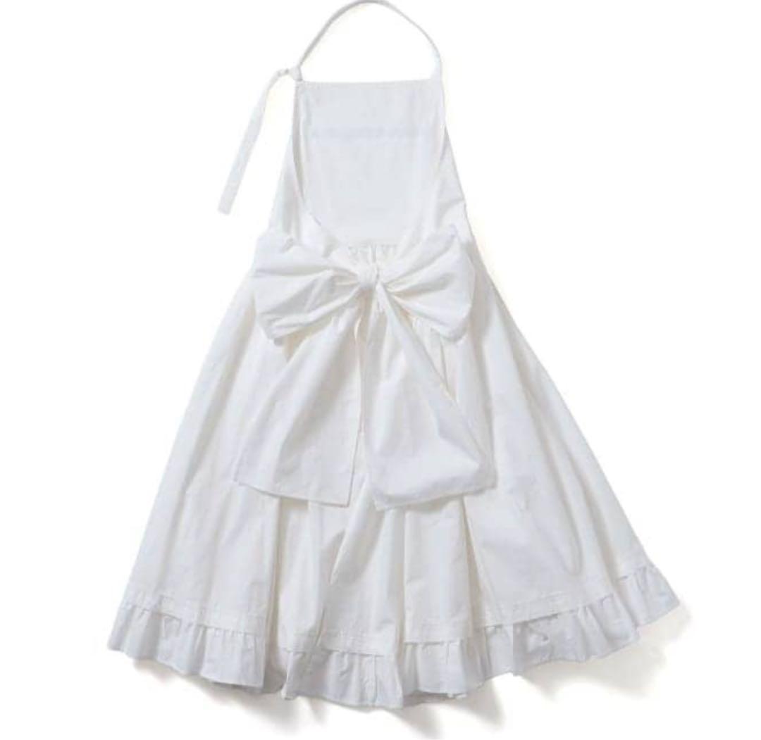 最終値下☆ 新品タグ付☆ DEAN&DELUCA ギャザーエプロンドレス