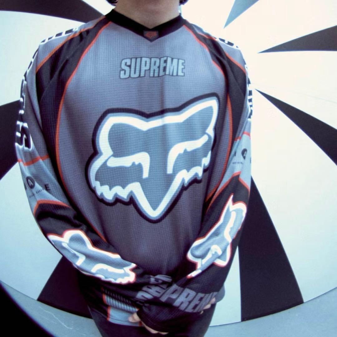 トップス Supreme fox racing dmx jersey L