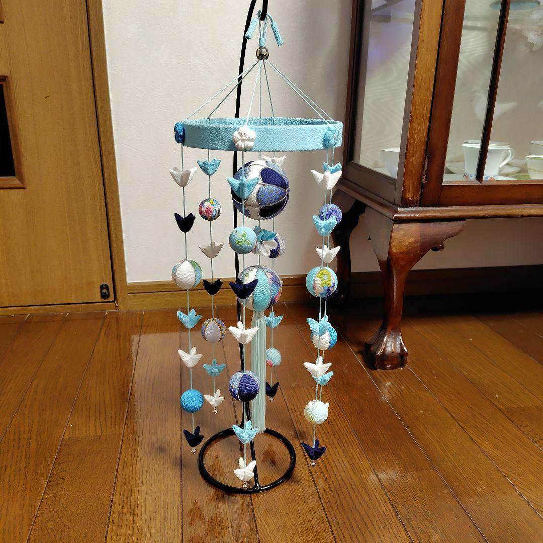 ちりめん細工　クリスマスの下げ飾りと 夏の下げ飾り　　おーさかーな