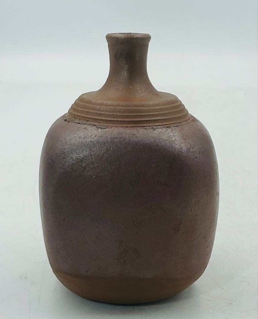 【08】★江戸時代中期　古備前焼四方徳利　コレクター放出　箱付★