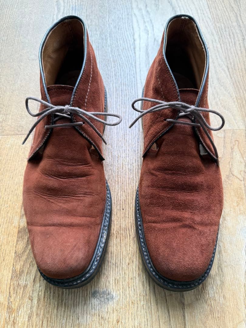 ALDEN ブラウン スエード チャッカーブーツ8 1/2D(UA別注品)