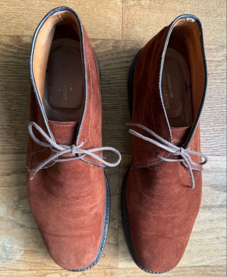 ALDEN ブラウン スエード チャッカーブーツ8 1/2D(UA別注品)