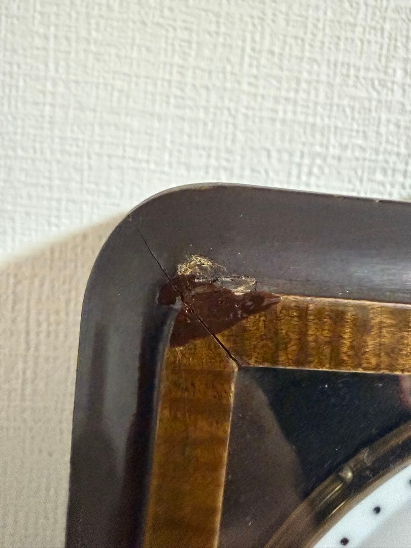 昭和30年代 栄計舎 ゼンマイ式掛時計 振り子 巻き鍵付 動作品　昭和レトロ