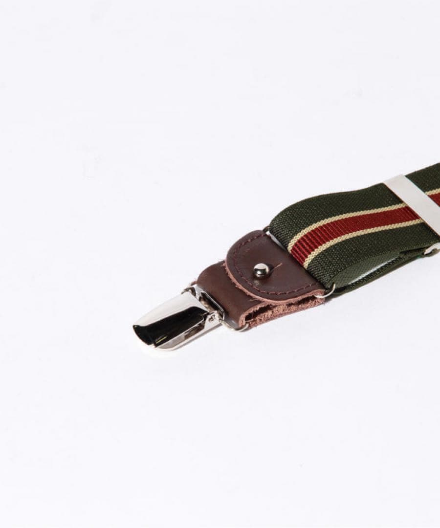 BEAMS F THURSTON ストライプ サスペンダー 35mm